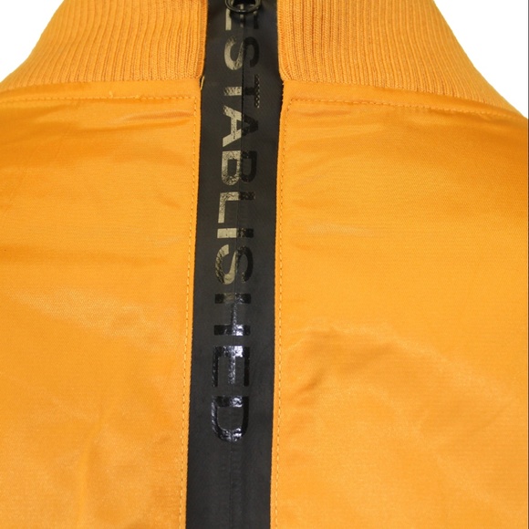 Well Established No Division Nylon Jacket Mustard - Picture 5 of 6